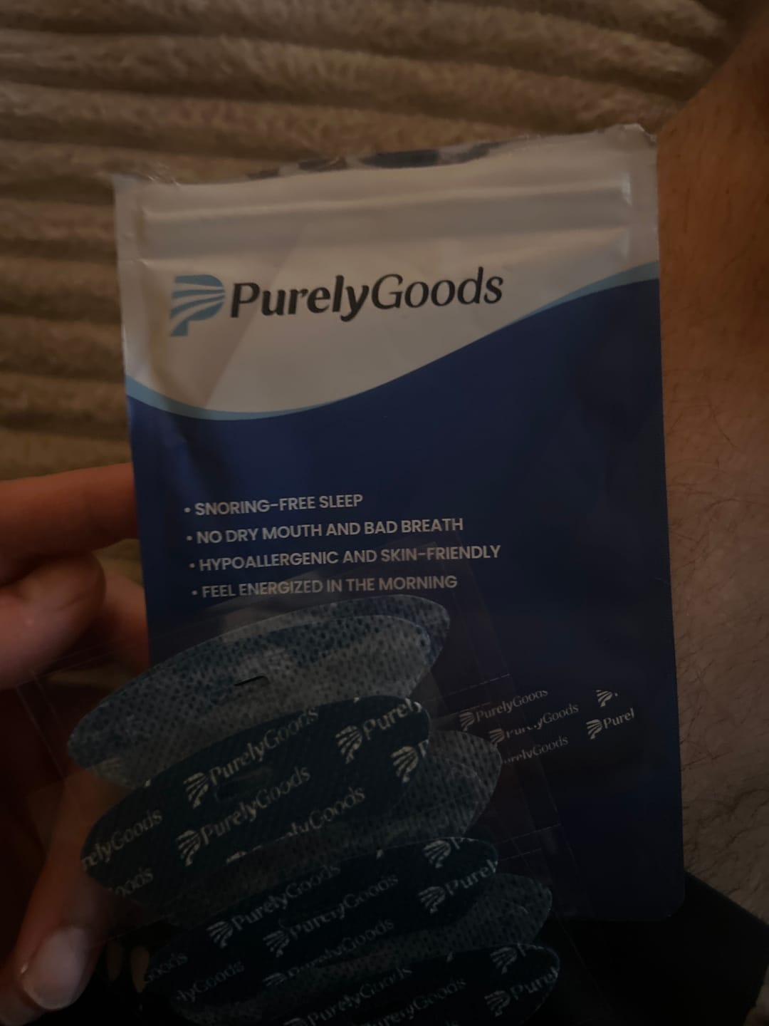 Customer photo review of PurelyGoods Mondtape (33 stuks)