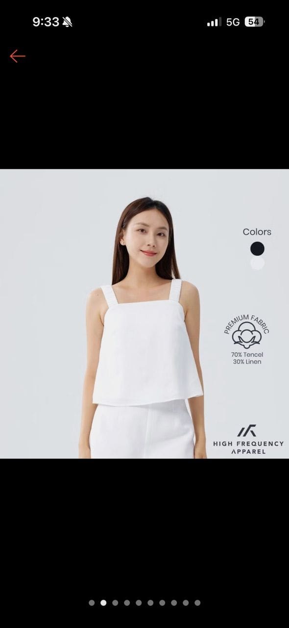 Customer photo review of Padded Sleeveless Top with Ruched Straps
