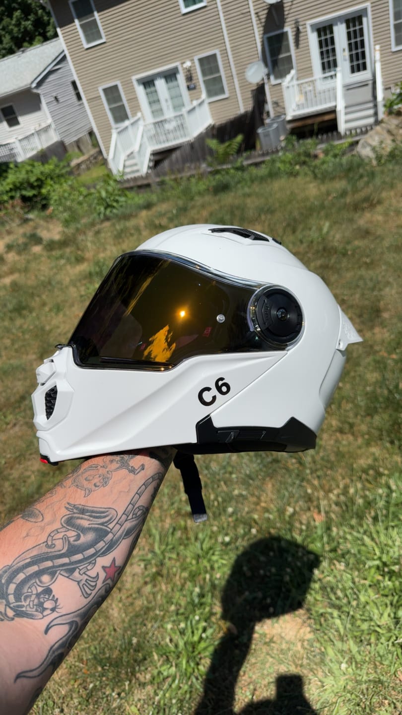 Customer photo review of D.O.T. & ECE Daytona C6- Grey Carbon Fiber