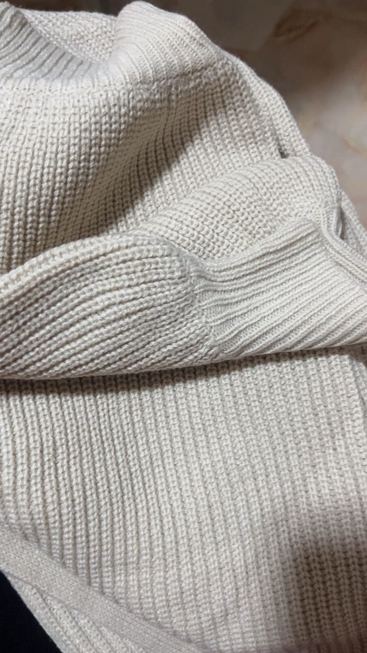 Customer photo review of Puffy Knitted Cardigan