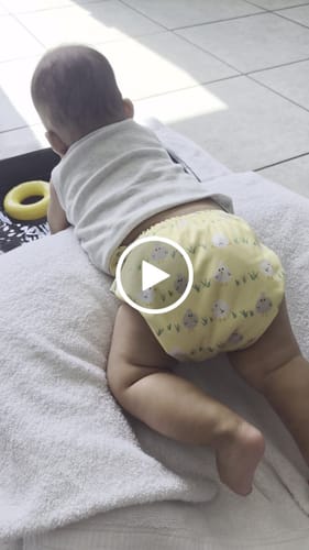 Customer video review of Animals and Insects: Essentials Pocket Cloth Diaper with Athletic Wicking Jersey, Grows with your Baby