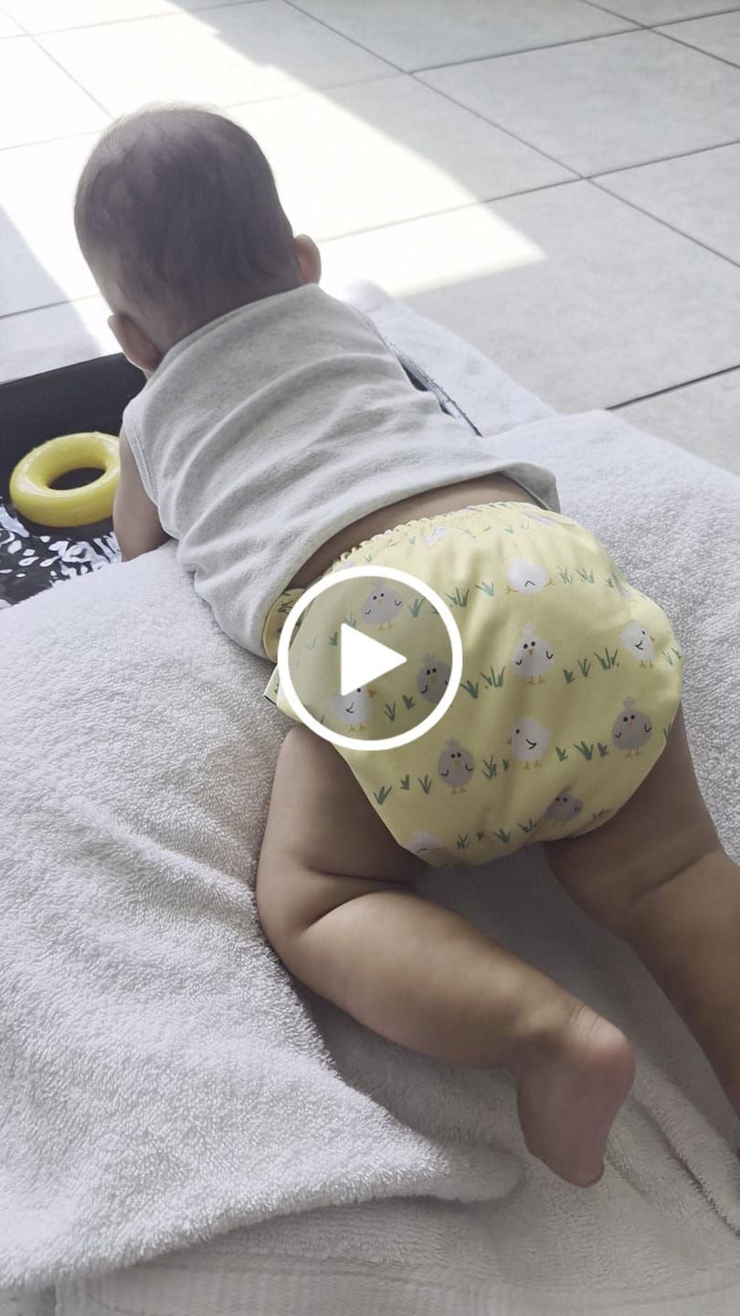 Customer video review of Animals and Insects: Essentials Pocket Cloth Diaper with Athletic Wicking Jersey, Grows with your Baby