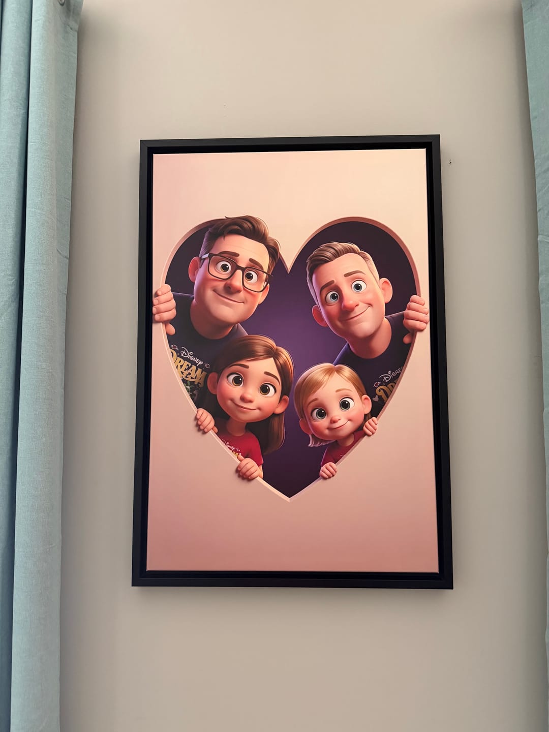 Customer photo review of Personalized Canvas - Animated Heart