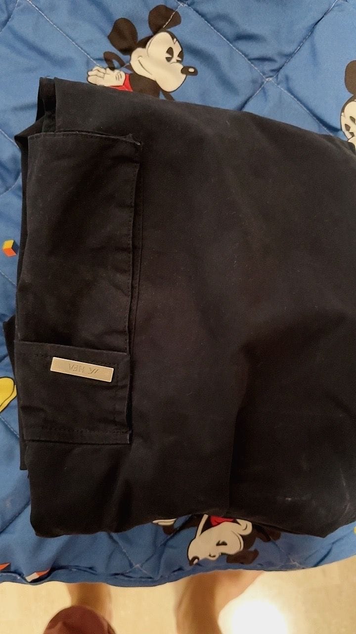 Customer photo review of Straight Cut Utility Cargo Pants