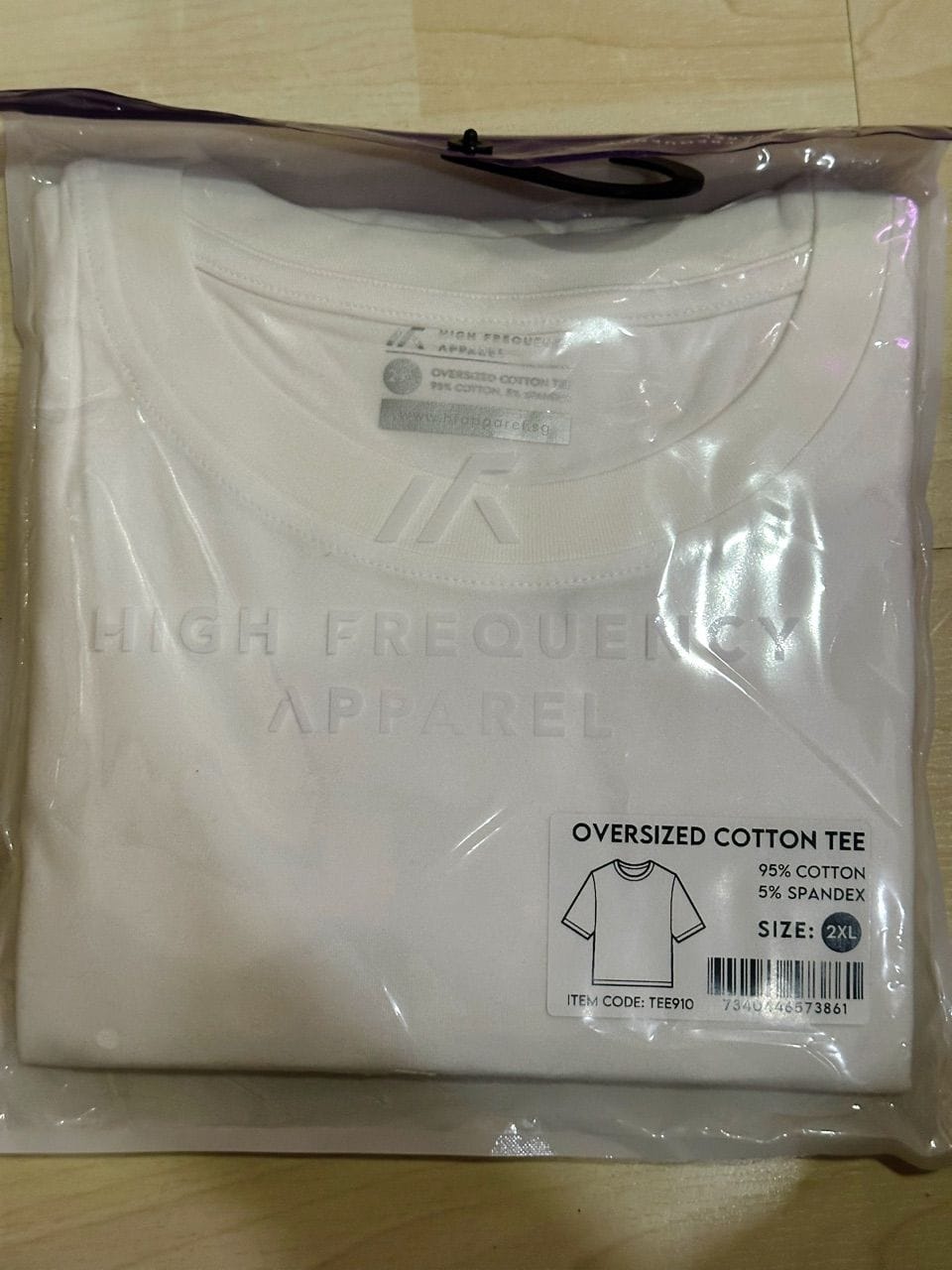 Customer photo review of Unisex Oversized Stretch Cotton Crew Neck T-Shirt