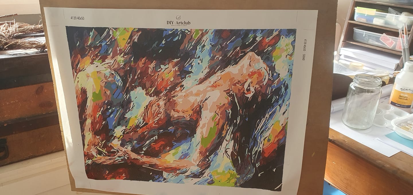 Customer photo review of Two Lovers | Paint by Numbers