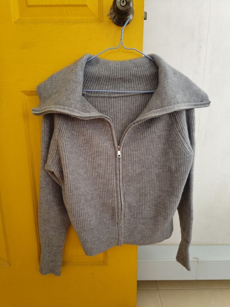 Customer photo review of Puffy Knitted Cardigan