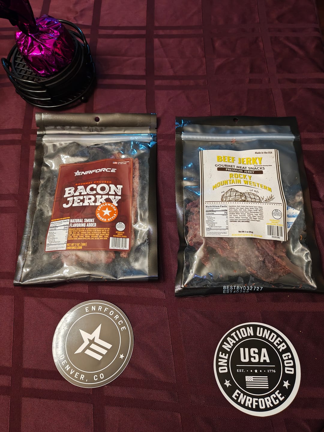 Customer photo review of Gourmet Premium Beef Jerky