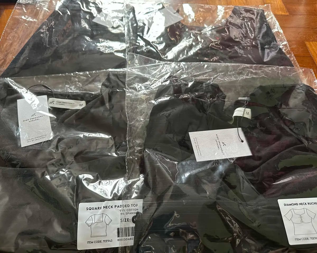 Customer photo review of Square Neck Padded Top