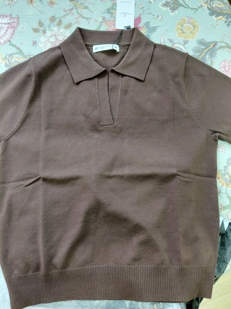Customer photo review of Knitted Buttonless Polo