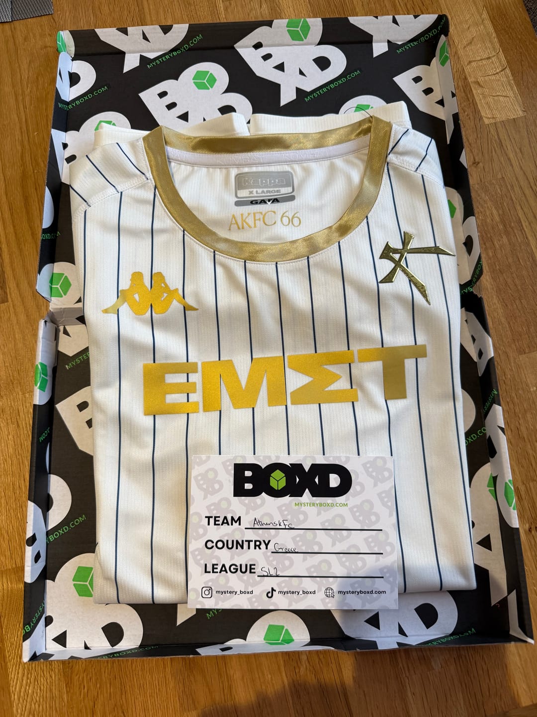Customer photo review of Men's Football Shirt Mystery Box