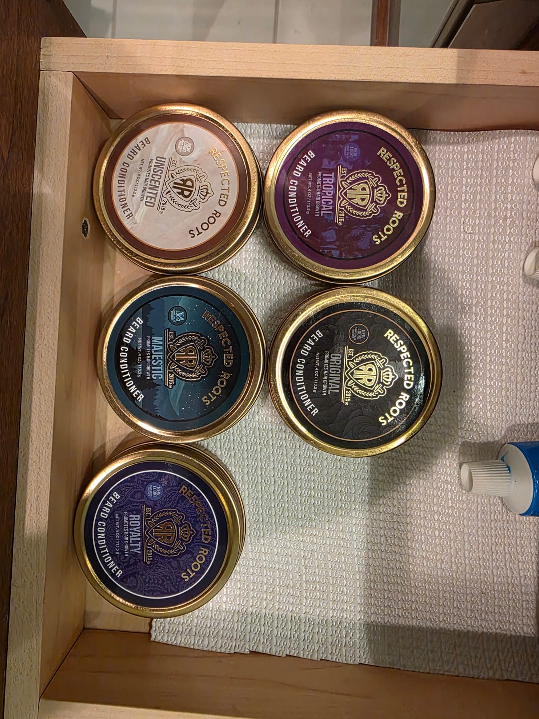 Customer photo review of Beard Oil + Flight of (5) Beard Conditioners