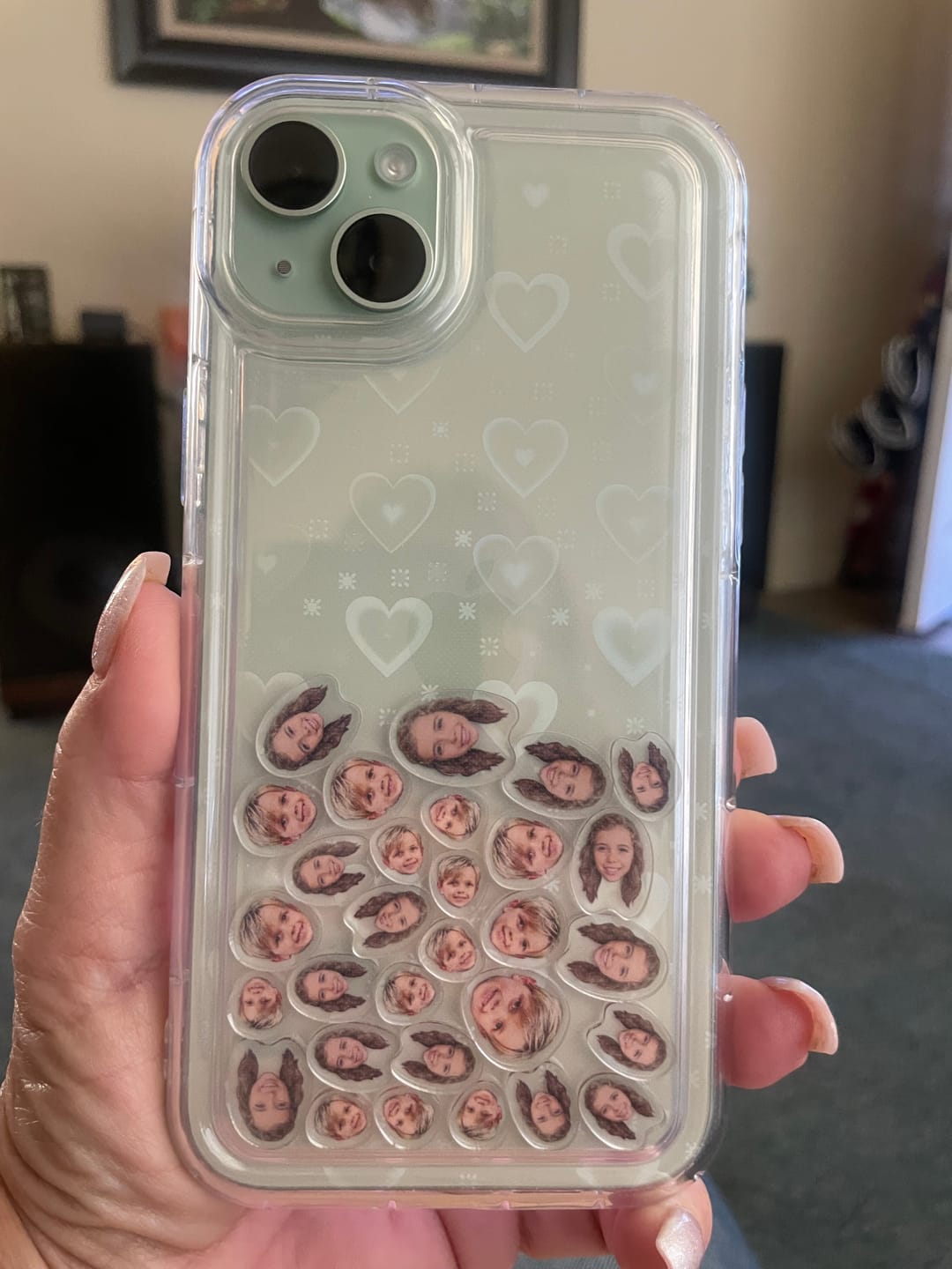 Customer photo review of Shaker Case™ with Custom Charms