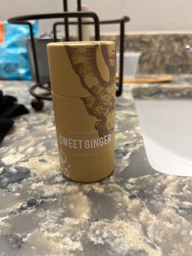 Customer photo review of Sweet Ginger Vapor Rub Stick
