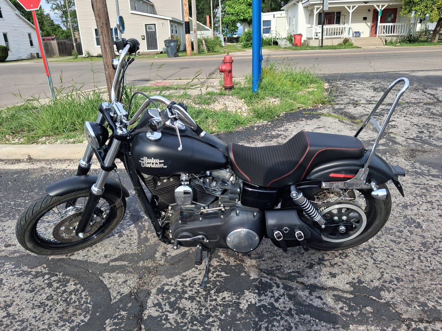 Customer photo review of 3L - Knapsack Harley Dyna Motorcycle Swing Arm Bag
