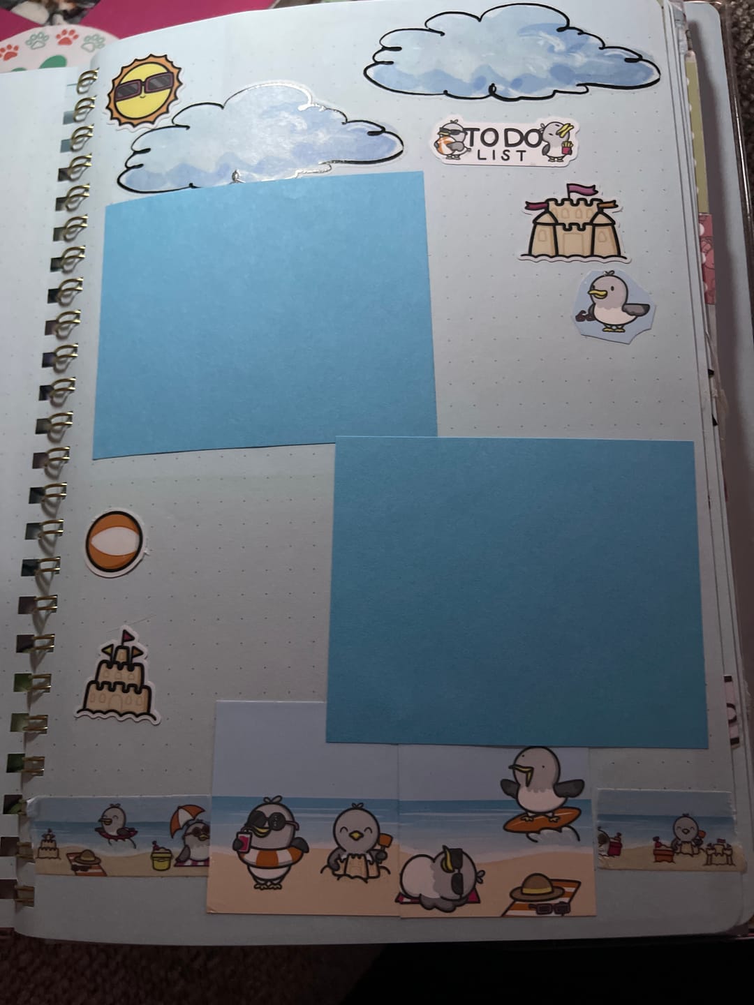 Customer photo review of Beach Birds Washi Tapes (Set of 2)