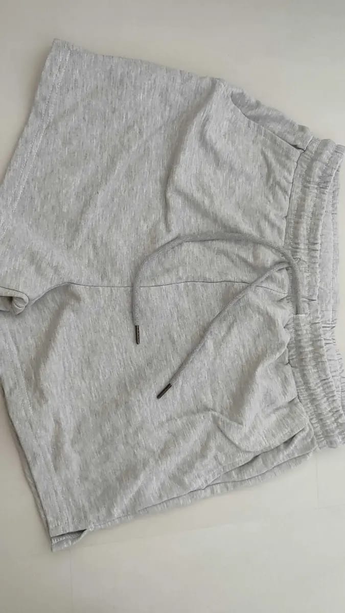 Customer photo review of High-Waisted Cotton Sweat Shorts