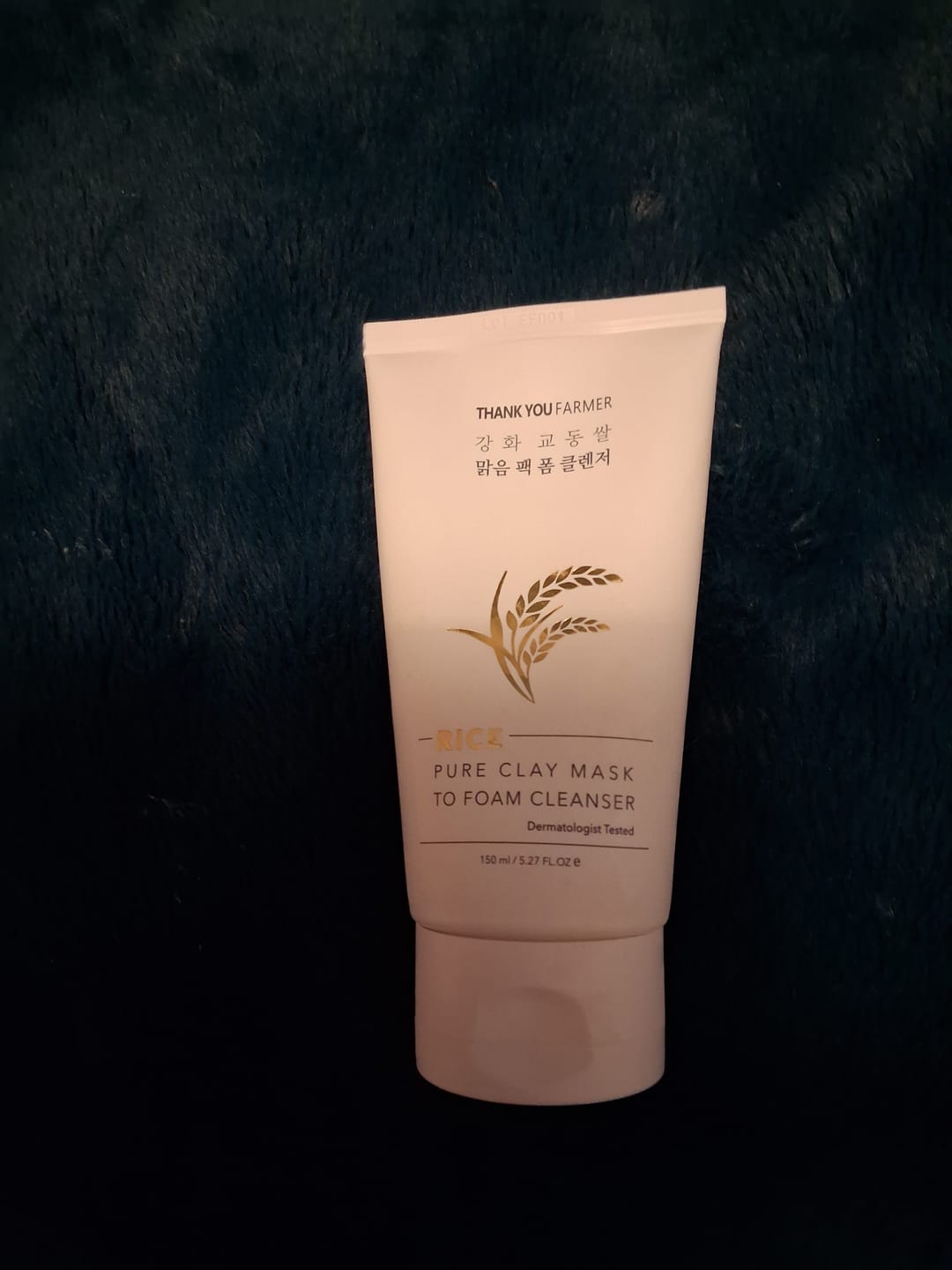 Customer photo review of Rice Pure Clay Mask to Foam Cleanser 150ml