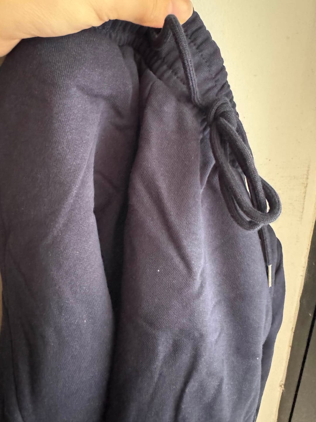 Customer photo review of High-Waisted Cotton Sweat Shorts