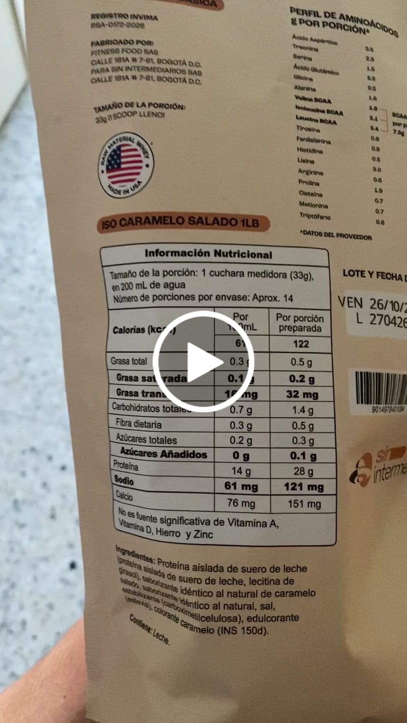 Customer video review of Proteína Aislada ISO - Caramelo Salado
