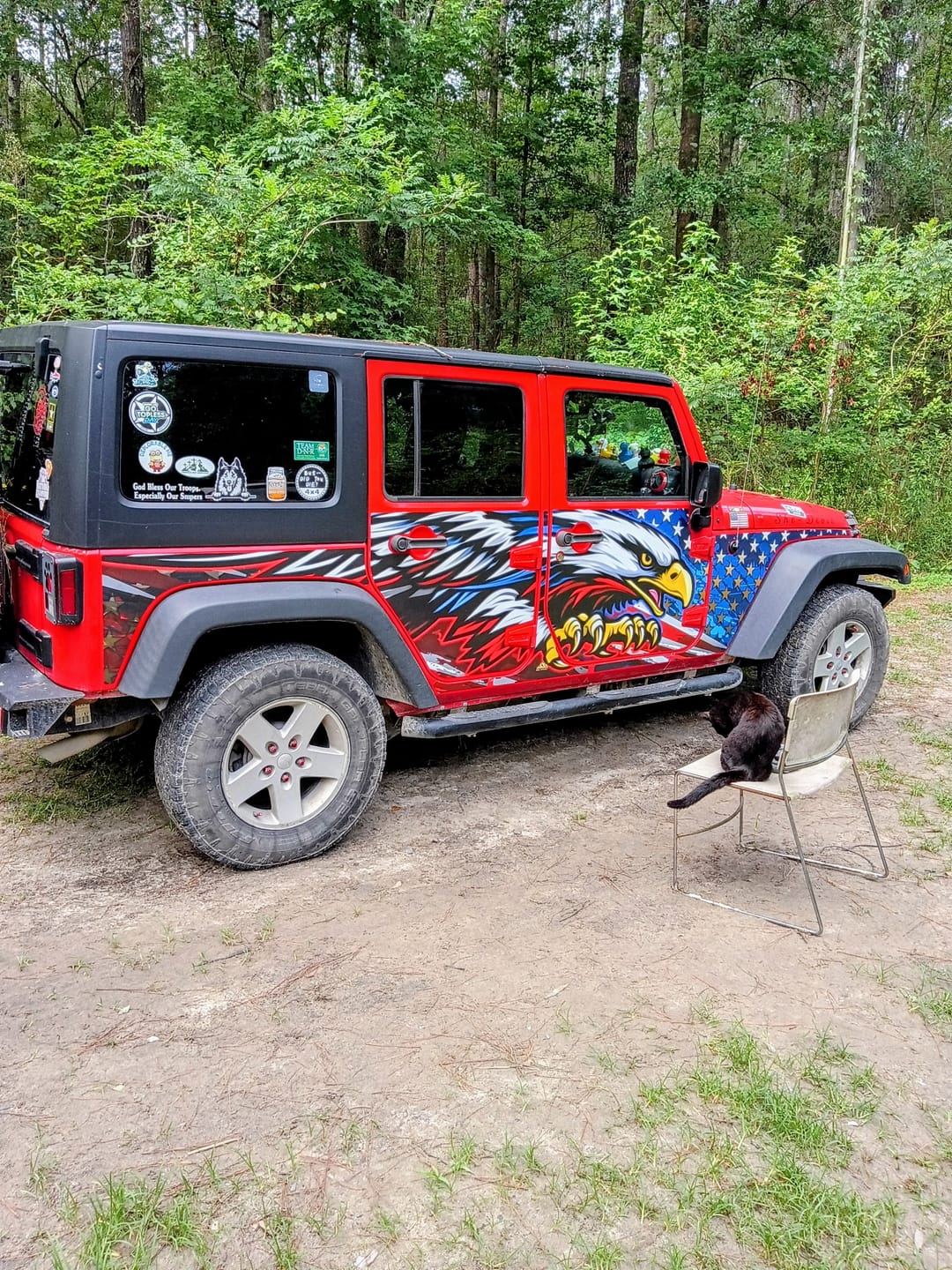 Customer photo review of Wrangler JKU Removable Trail Armor
