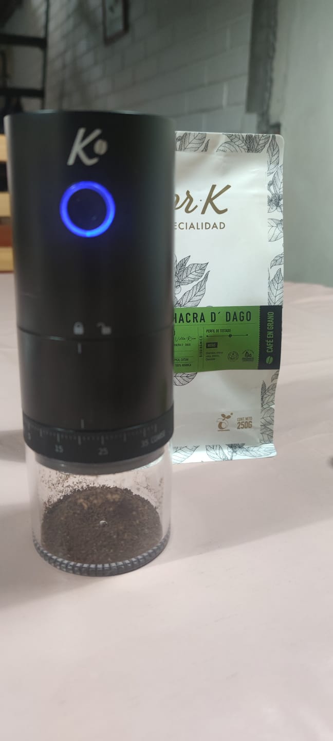 Customer photo review of Molinillo de Café Electrico Automático Señor K Negro