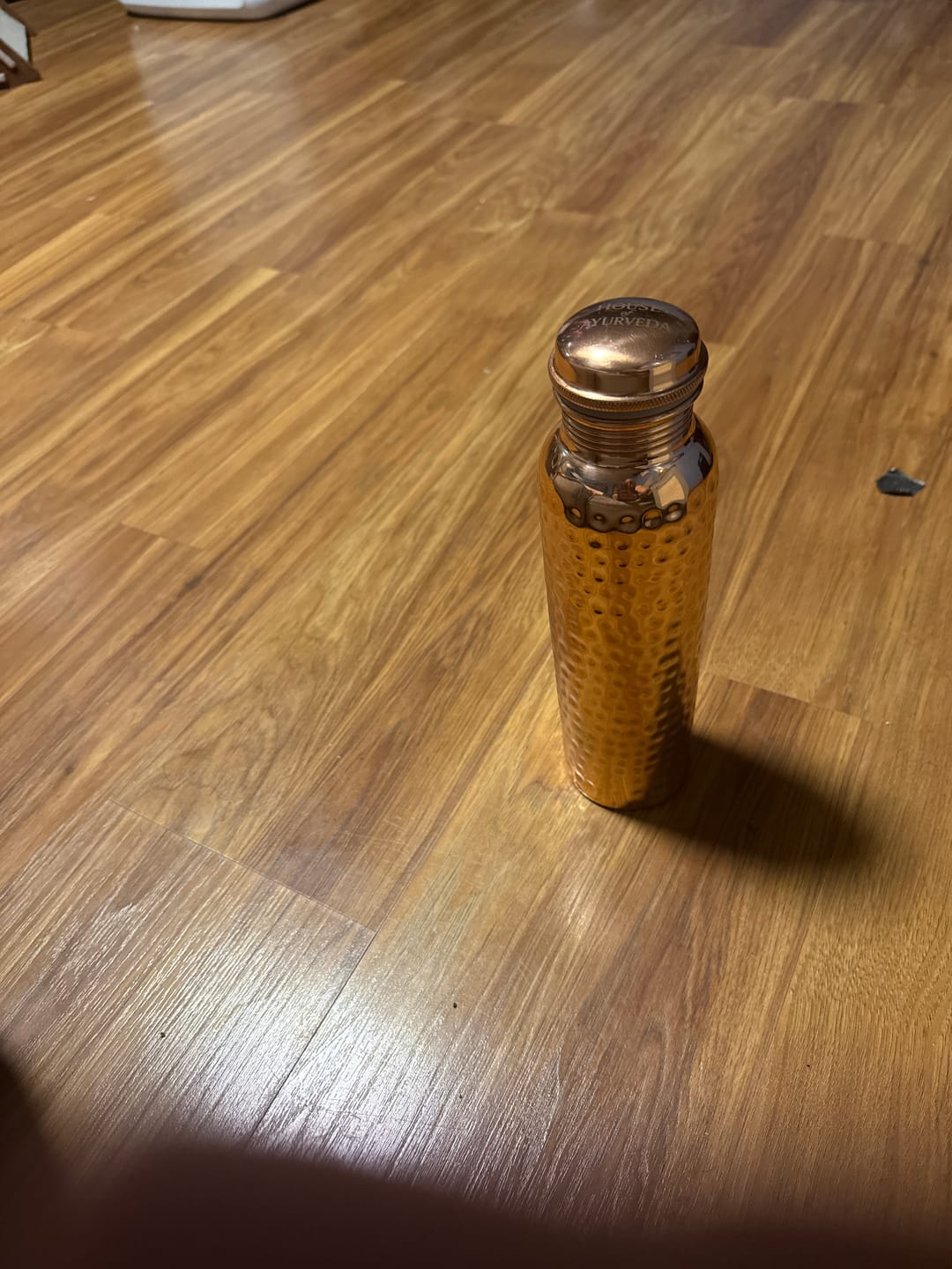 Customer photo review of Certified Ayurveda® Pure Copper Water Bottles - V2 Hand-Hammered Edition [ Preorder ]