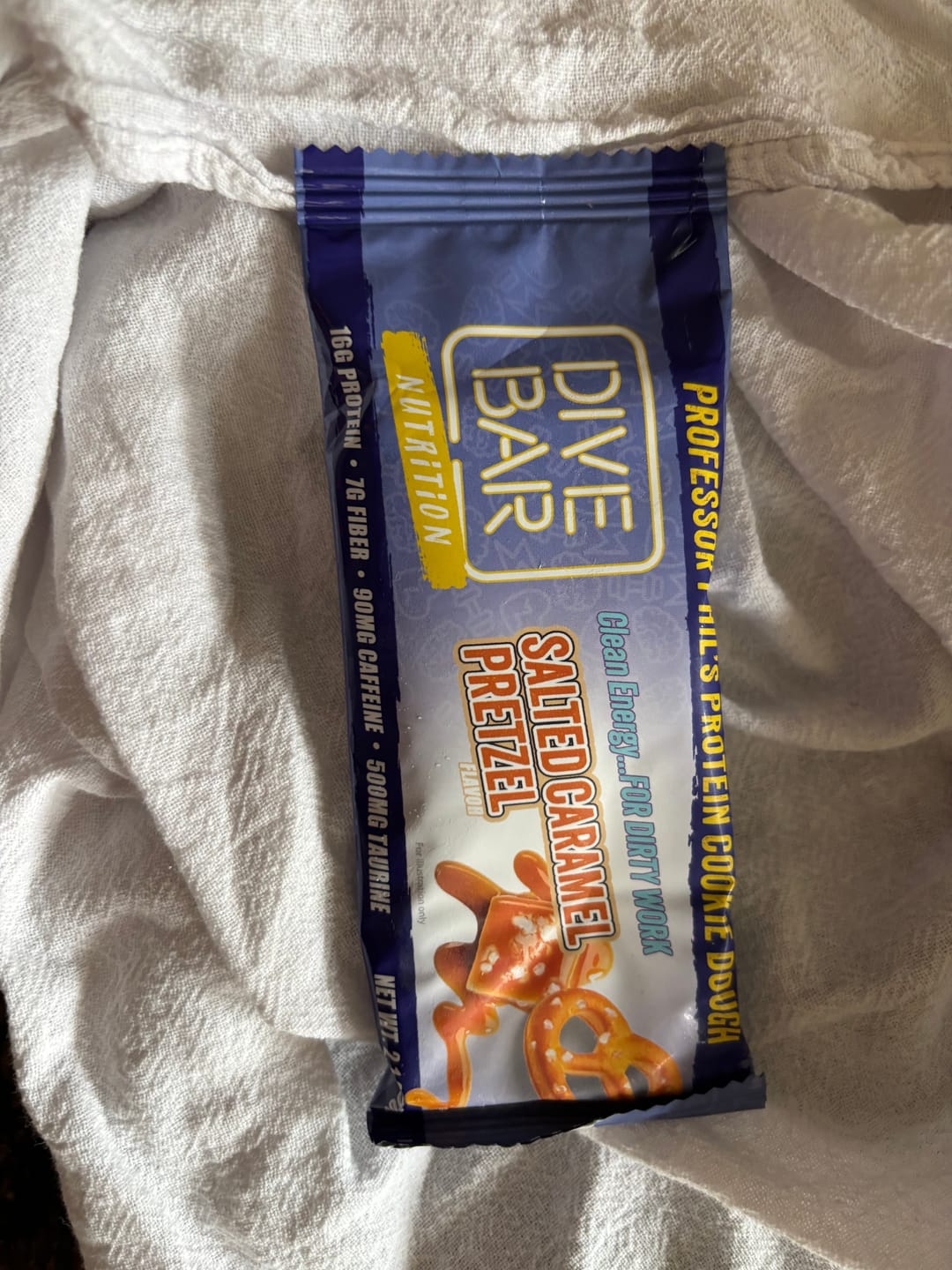 Customer photo review of VALUE PACK Salted Caramel Pretzel - 5 bars
