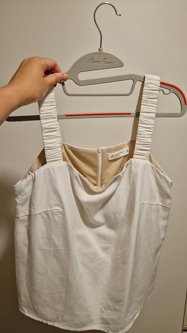 Customer photo review of Padded Sleeveless Top with Ruched Straps