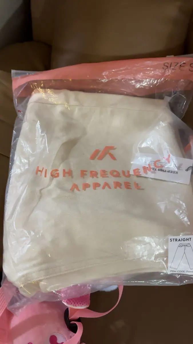 Customer photo review of Straight Cut Cotton Twill Jeans