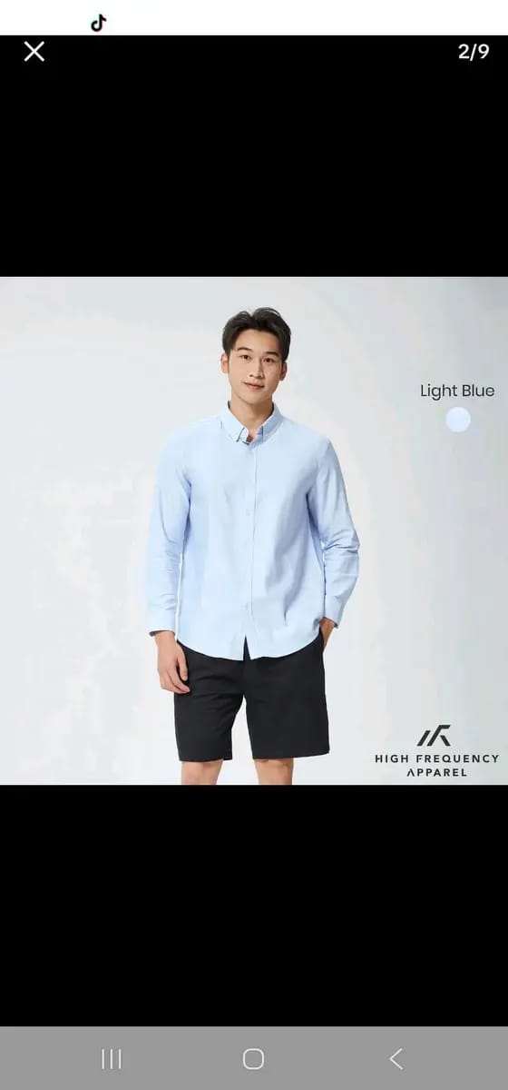 Customer photo review of Oxford Long Sleeve Relax Fitted Shirt - 100% Premium Cotton