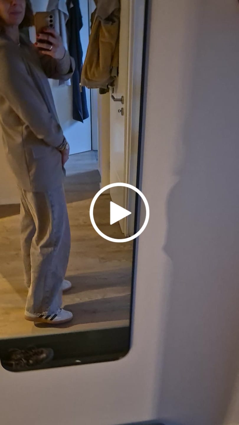Customer video review of "Como Stripes" kuscheliges Cashmere Longshirt - mocca/beige