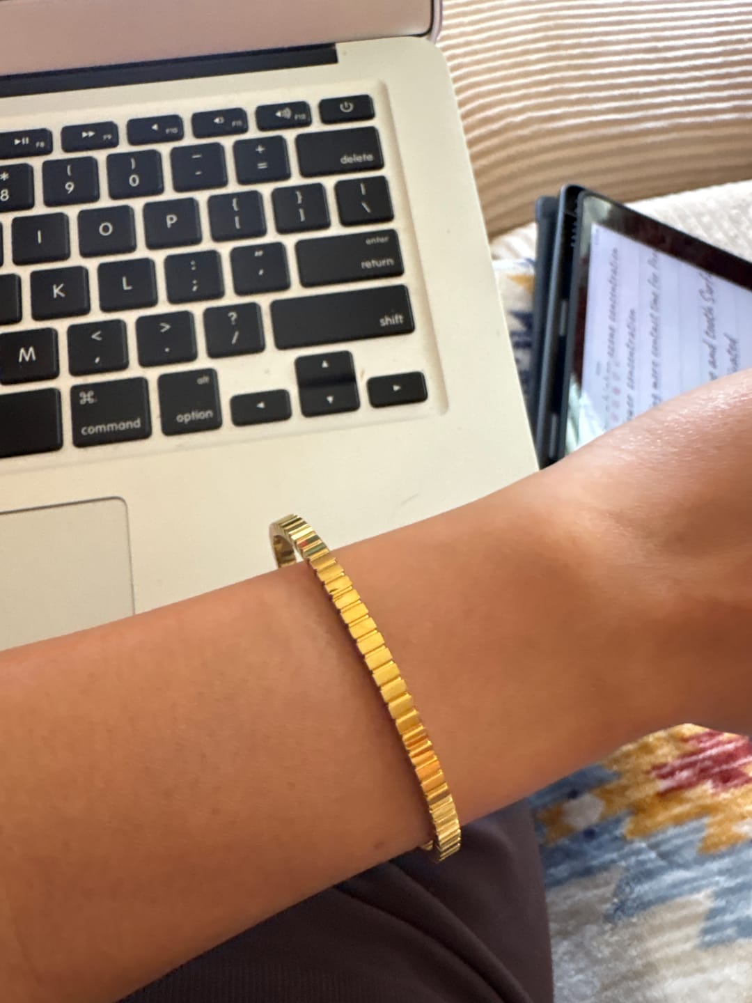 Customer photo review of Tara Gold Bangle