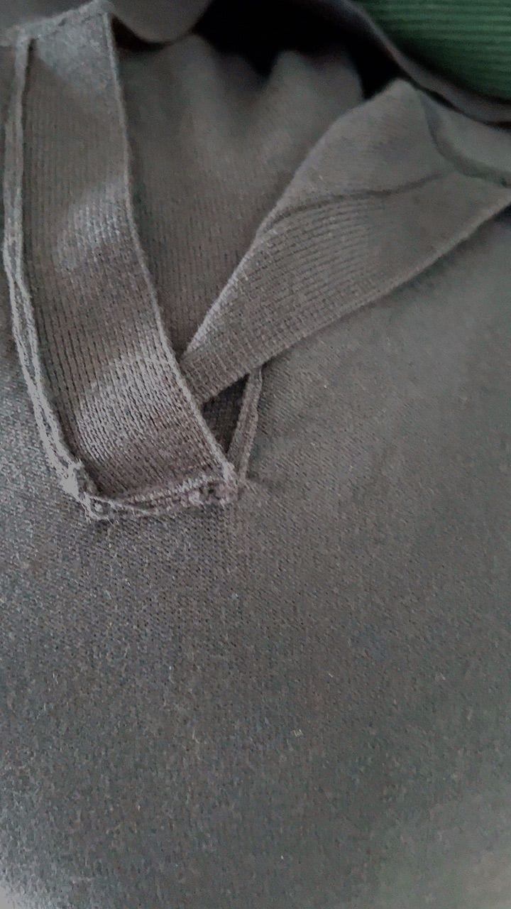 Customer photo review of Knitted Buttonless Polo