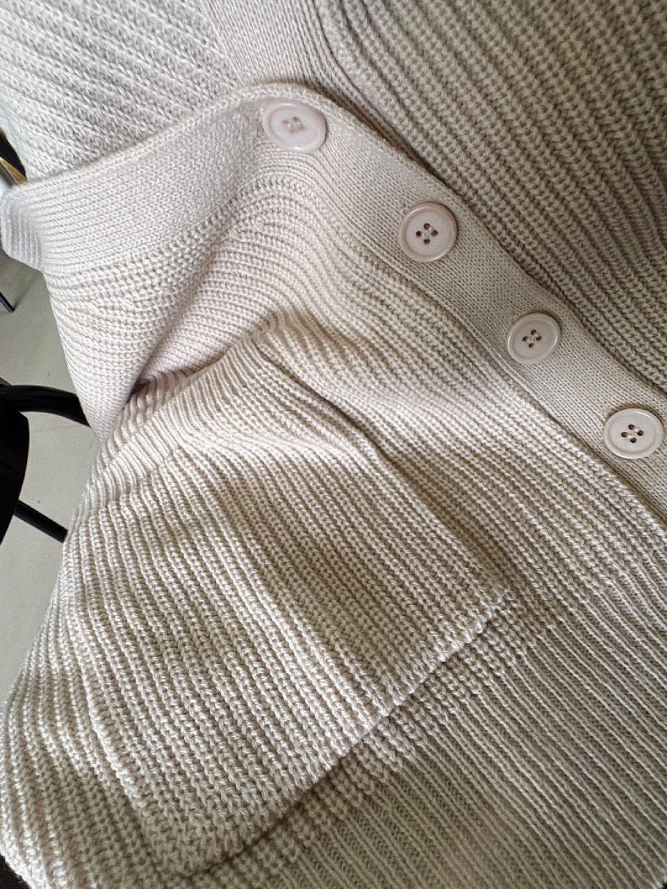 Customer photo review of Puffy Knitted Cardigan