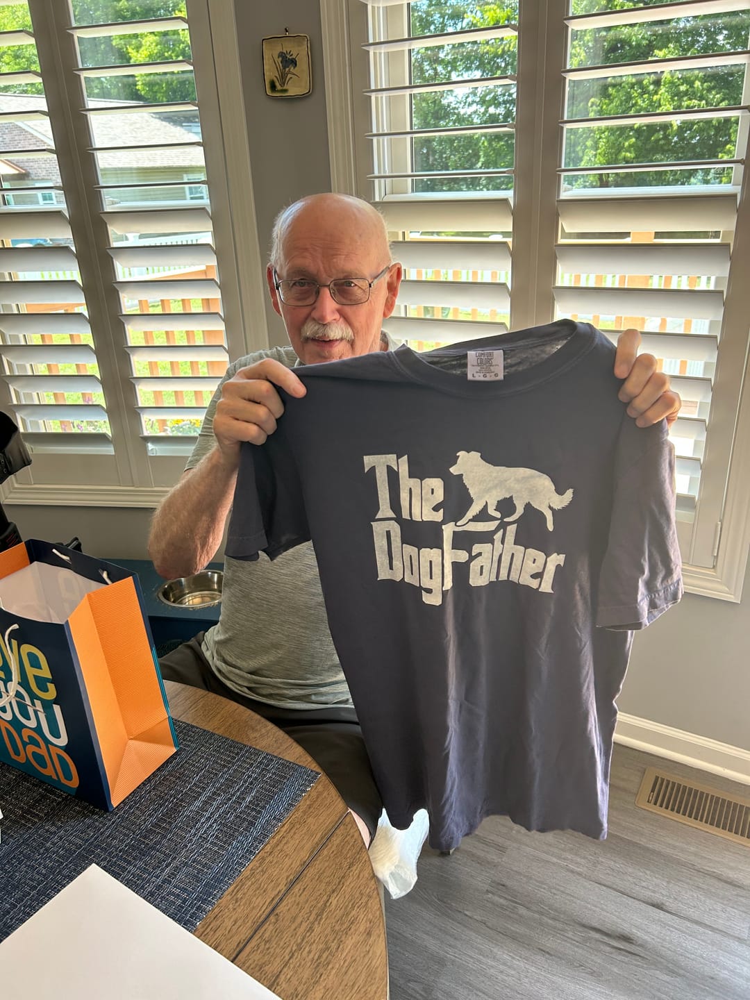Customer photo review of Border Collie Dog Father T-Shirt
