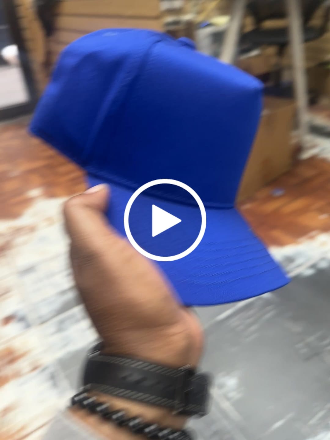 Customer video review of K-Frame 5 Panel Baseball Hat