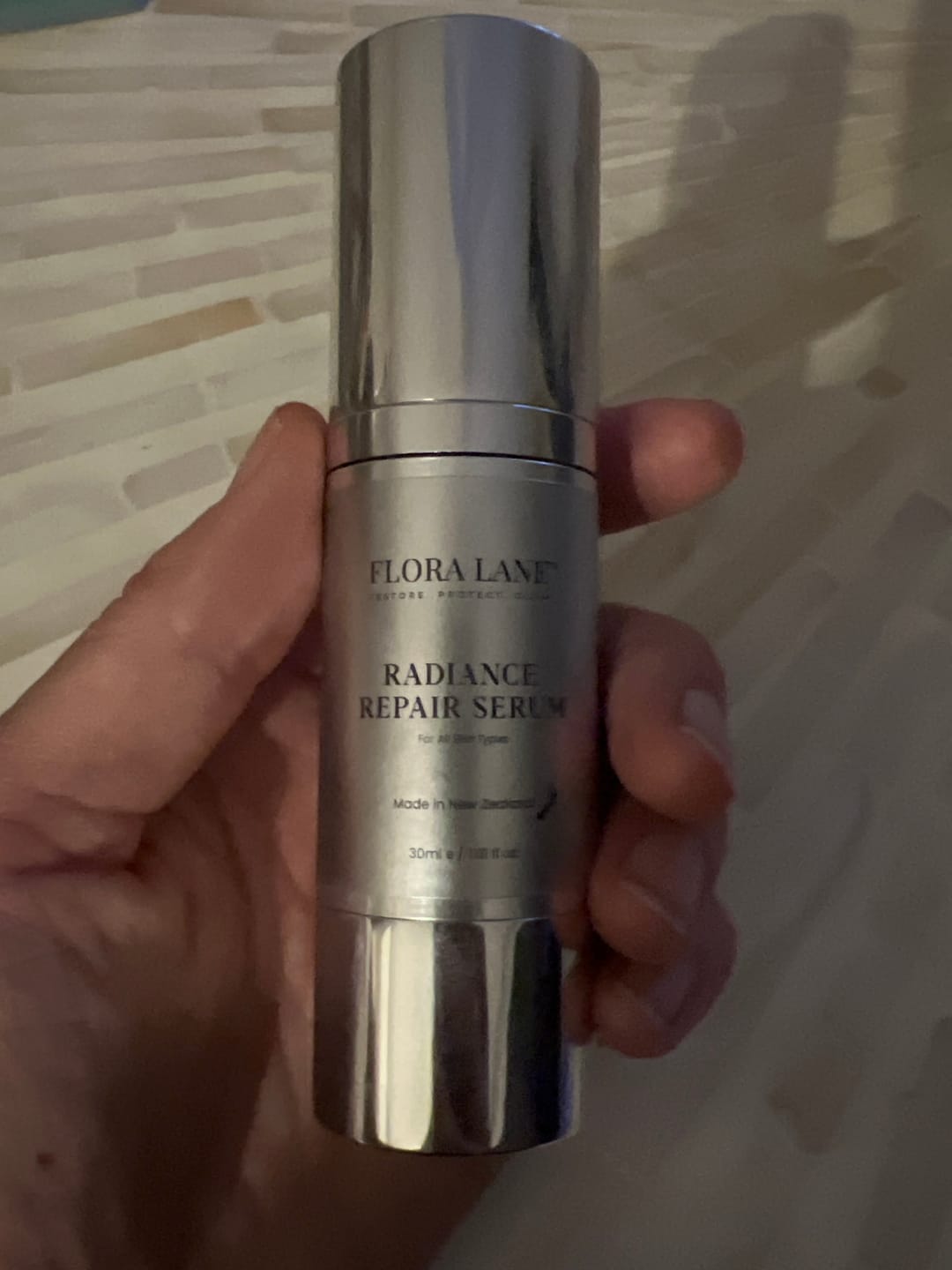 Customer photo review of Radiance Repair Serum