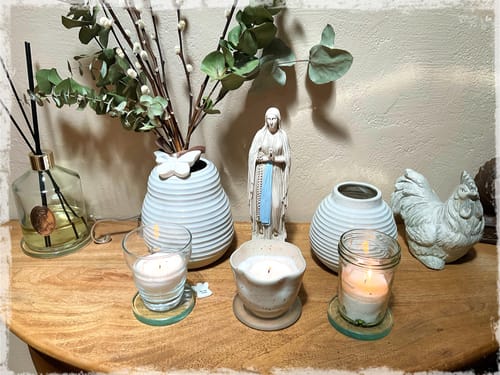 Avis photo d'un client sur Bougie en perles | L'Expérience sanctuaire