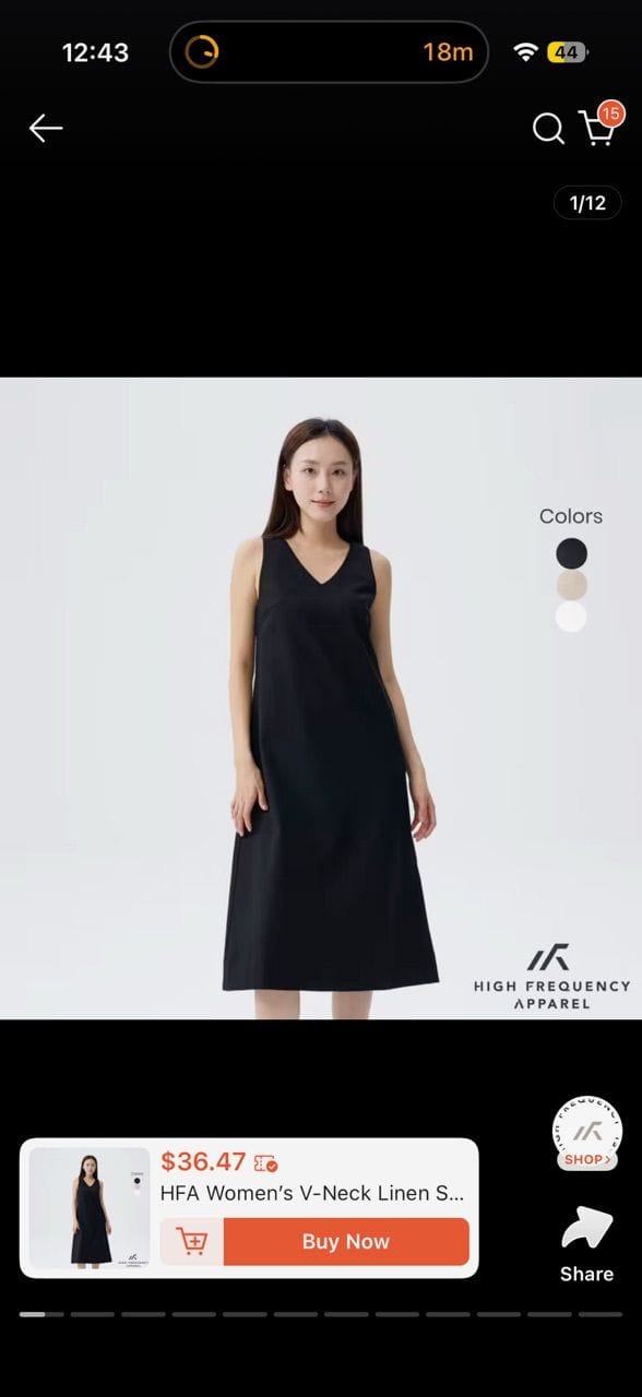 Customer photo review of Padded Sleeveless Top with Ruched Straps