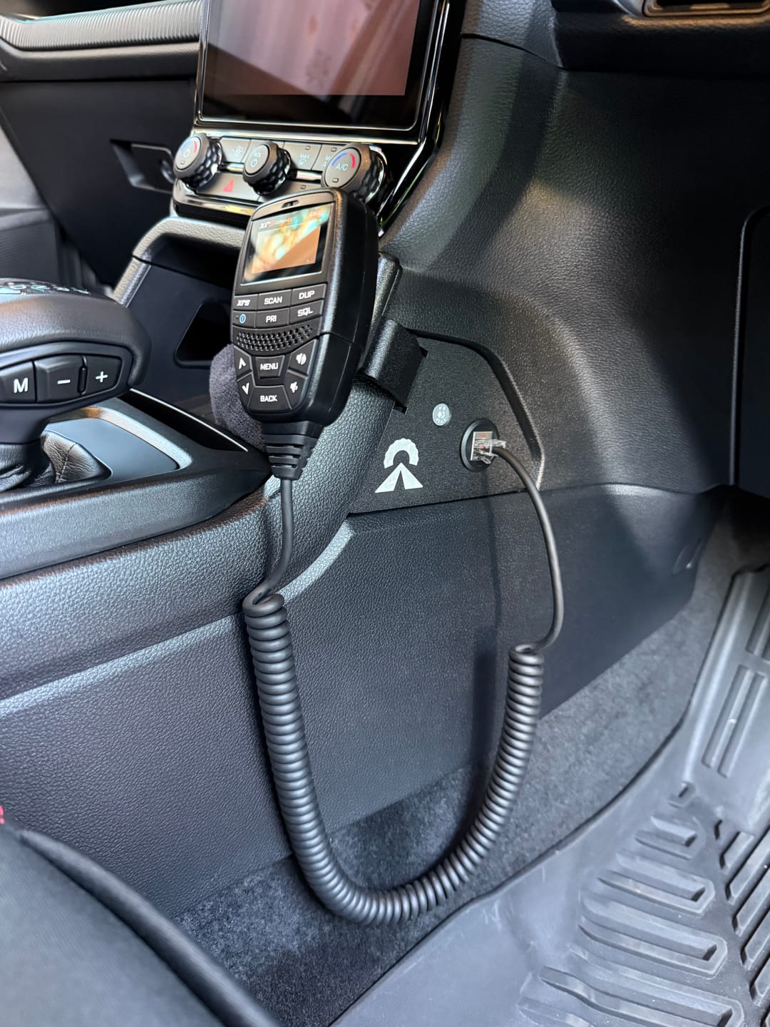 Customer photo review of UHF Handpiece Mount - Ford Ranger NextGen & Super Duty & Everest - Centre Console