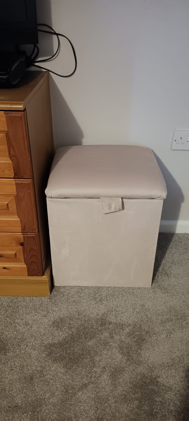 Customer photo review of Plain Upholstery Velvet Fabric
