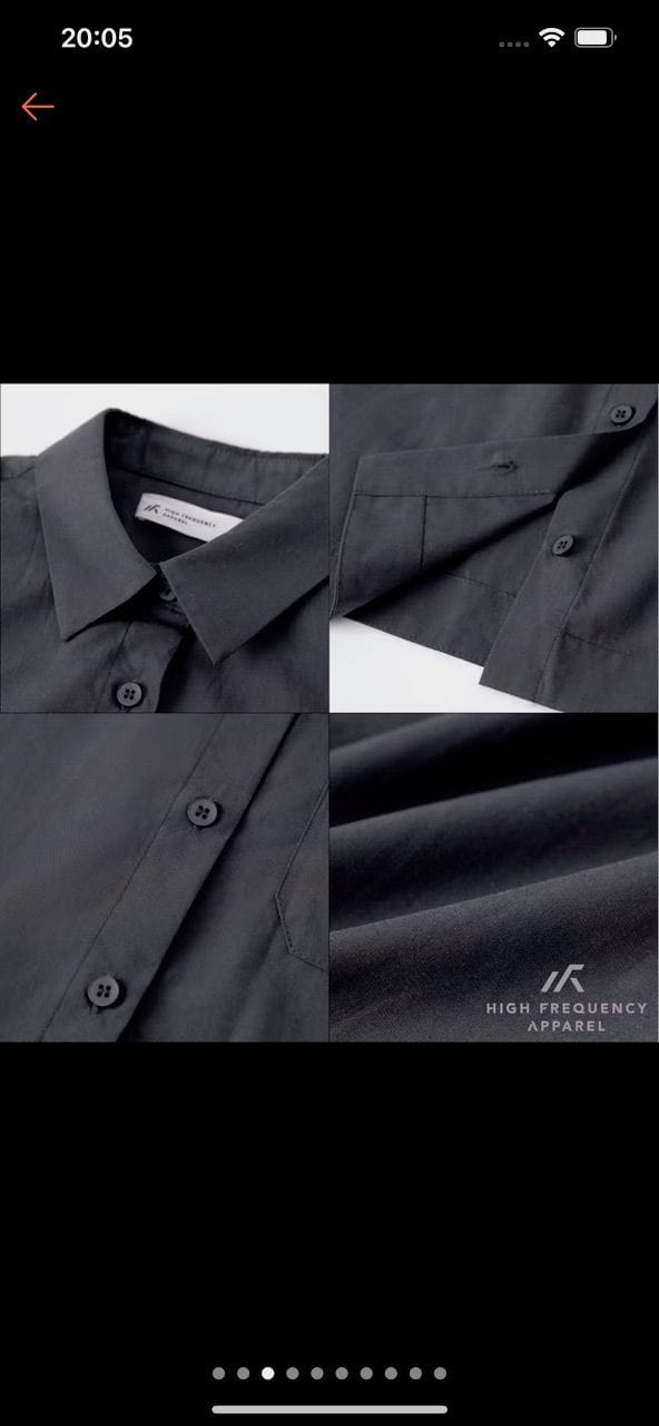 Customer photo review of Relaxed Fit Boxy Crop Shirt