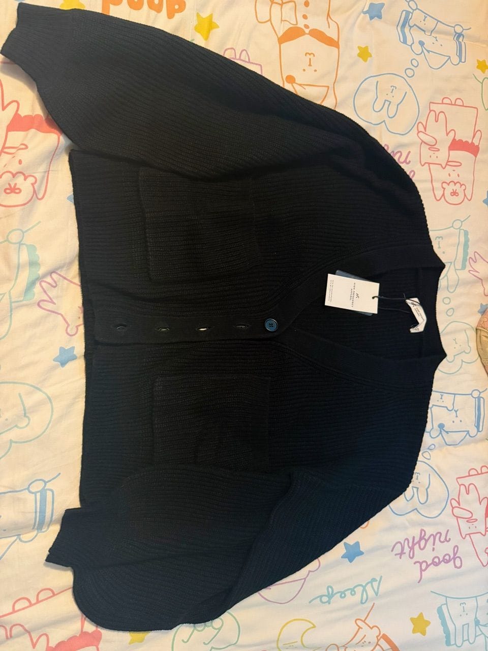 Customer photo review of Puffy Knitted Cardigan