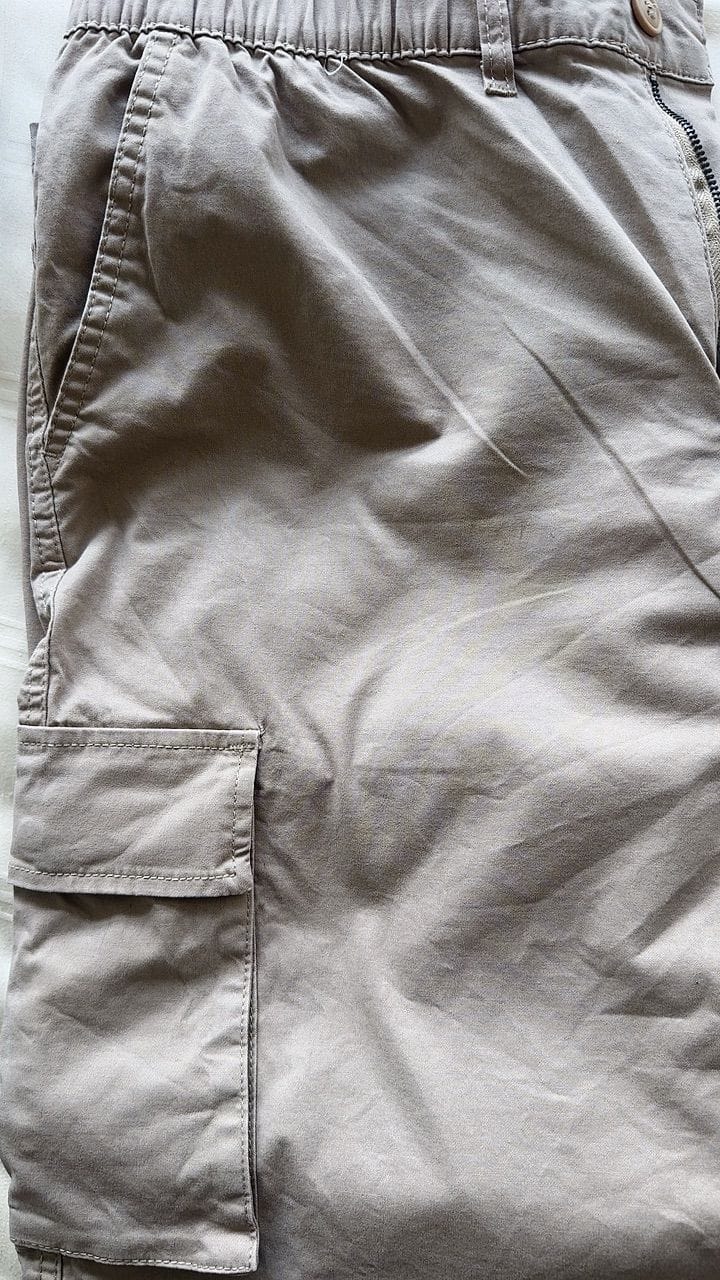 Customer photo review of Straight Cut Utility Cargo Pants
