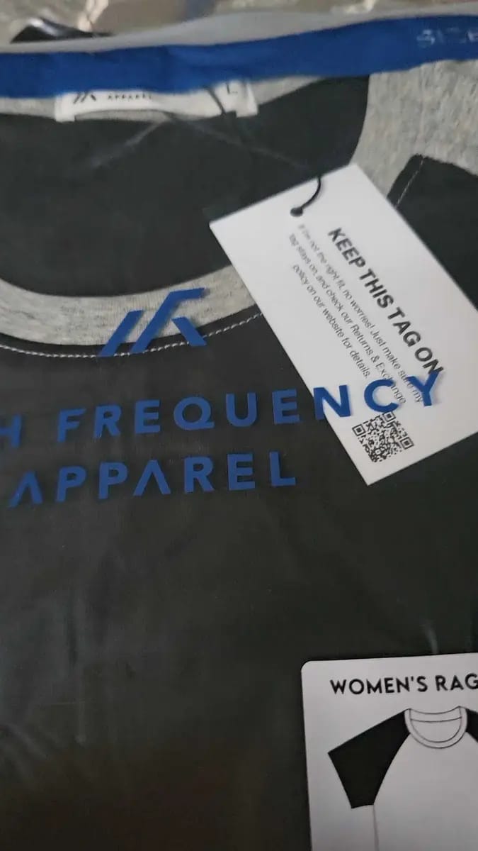 Customer photo review of Raglan Cotton Baby Tee