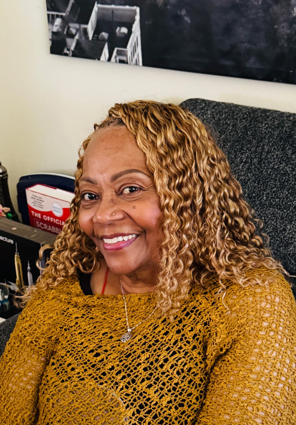 Customer photo review of #27/30/613 Mix Color Blend Deep Wave Human Crochet Hair