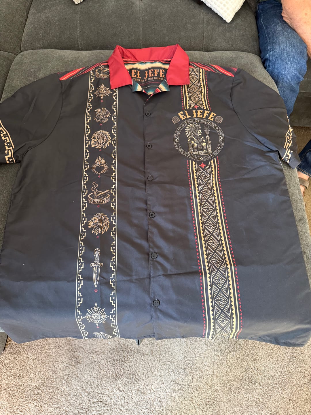 Customer photo review of El Jefe Azteca Guayabera