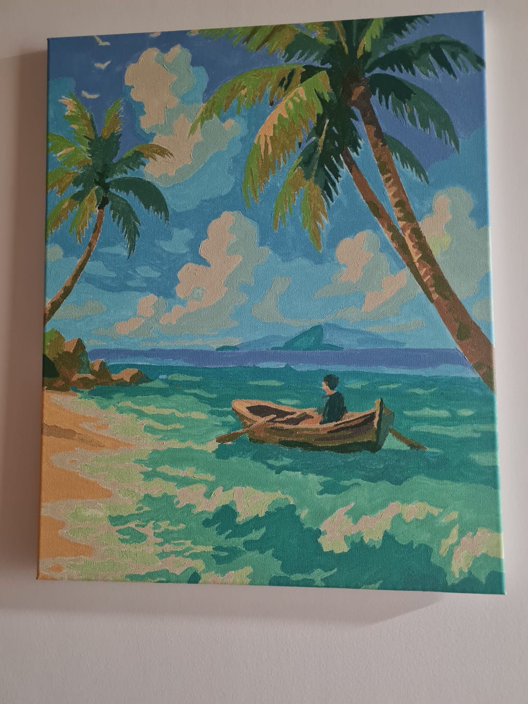 Customer photo review of A Medio Remo (Pintura por Números) 40x50 cm