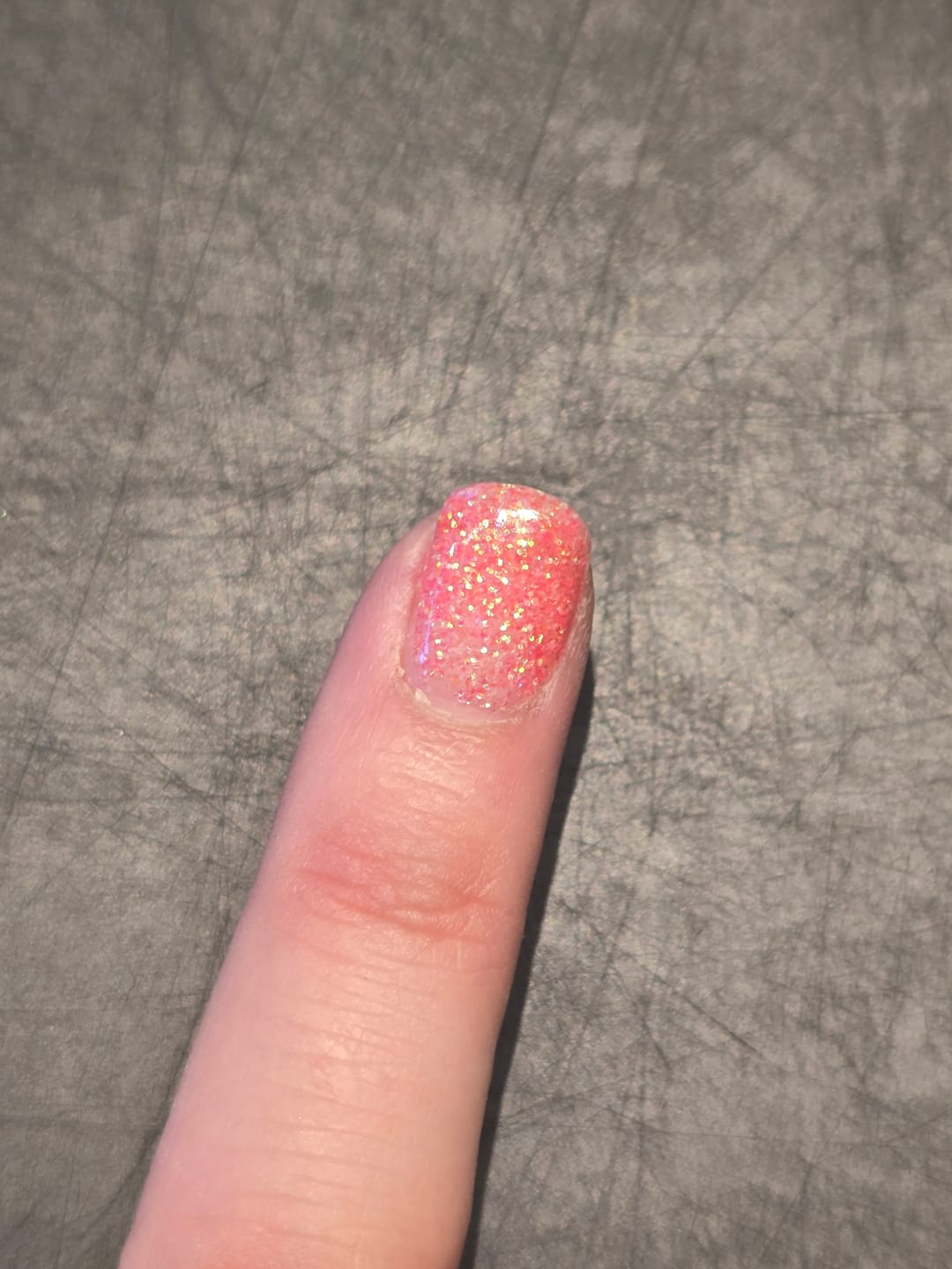 Customer photo review of Sweet Pink Bling Dipping Powder